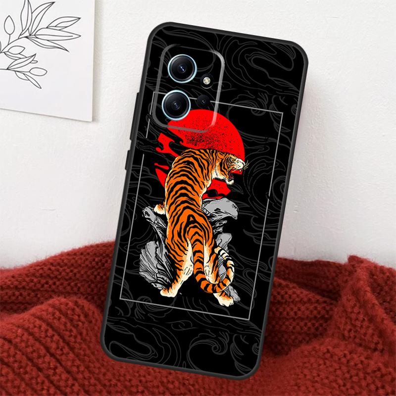 

Tiger Red Sun Japan Art Case For Xiaomi Redmi Note 14 13 10 11 12 15 Pro Plus Cover For Redmi 15 14C 12C 10C 13C 15C Redmi 10C
