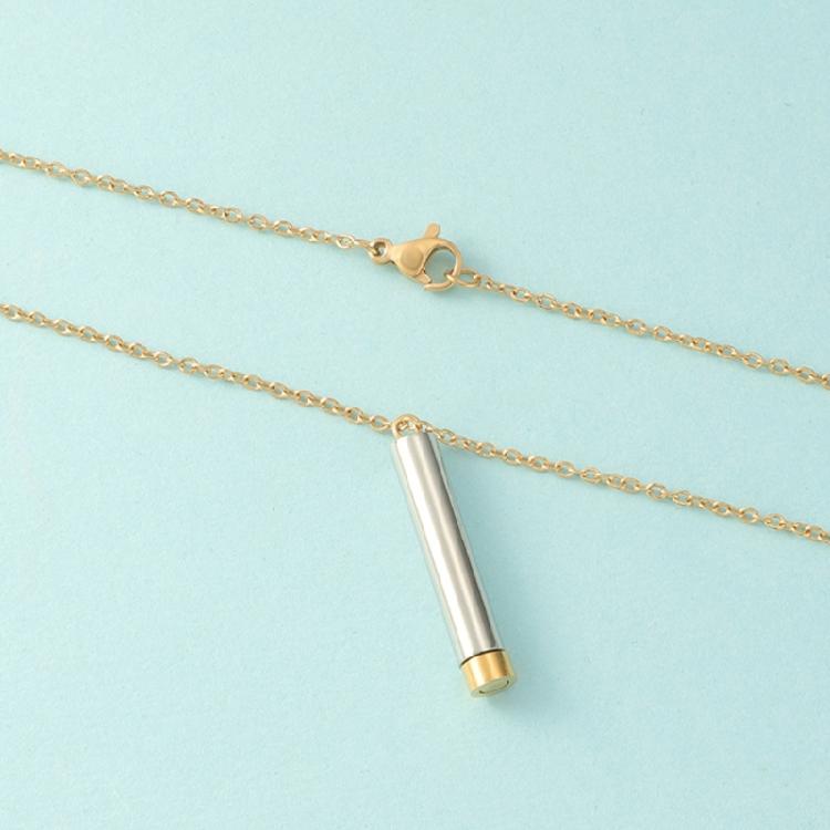 Sturdy Memory Necklace Portable Stainless Steel Cremation Ashes Pendant Jewelry Accessory with Sealed Waterproof Rings
