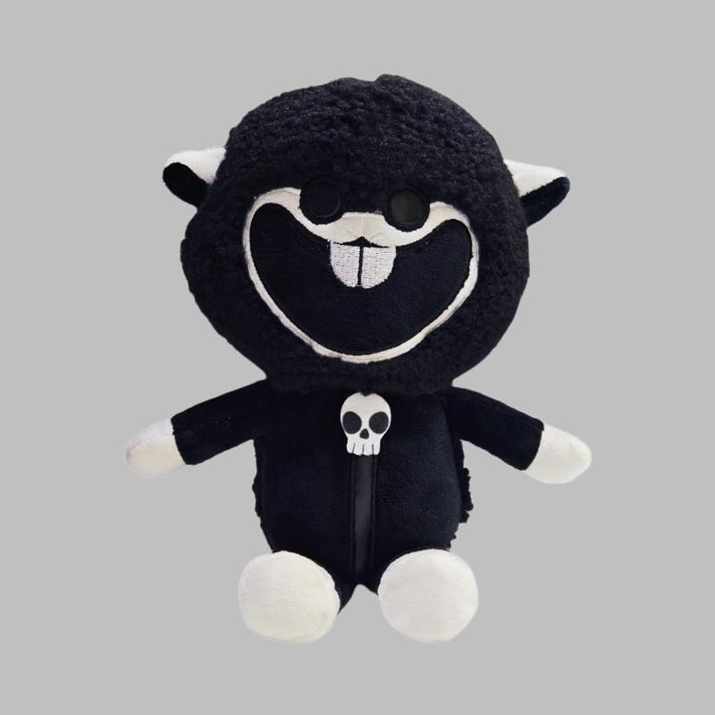 Criaturas de Pesadelo Adorável Pelúcia Ovelha Negra Macia e Aconchegante 25cm Figura Animal