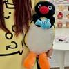 Women Funny Backpack Girl Penguin Cute Cartoon Plush Shoulder Bag