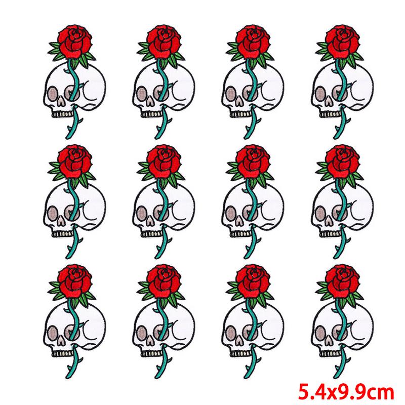 10 Pcs/lot Wholesale Embroidery Patch Iron On Patches For Clothing Patches On Clothes Jackets Decor Applique Sew Supplies