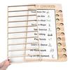 Children's Wooden Educational Check-In Board: Develop Good Habits and Self-Discipline