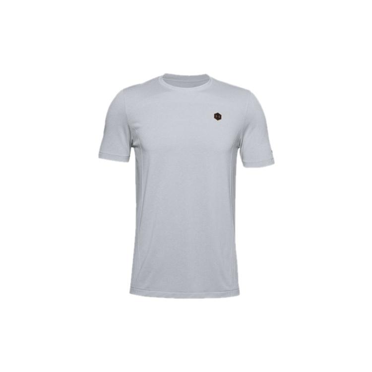 Under Armour RUSH Seamless Fitted T-shirt Grey Men s 1351448-014 S