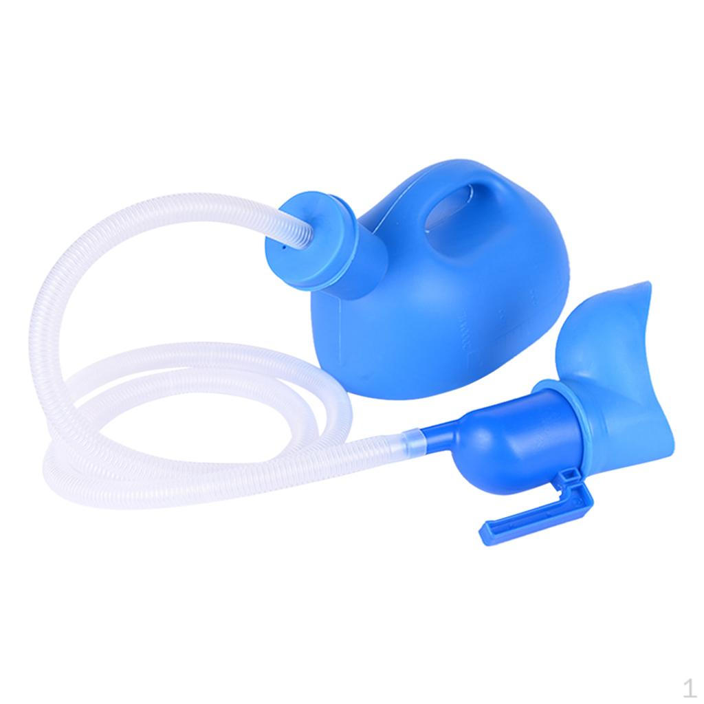 2000ml Urinal Bottle ,with 1.6M Hose Pee Emergency Toilet Reusable, Universal , Urgent Pot for Trip