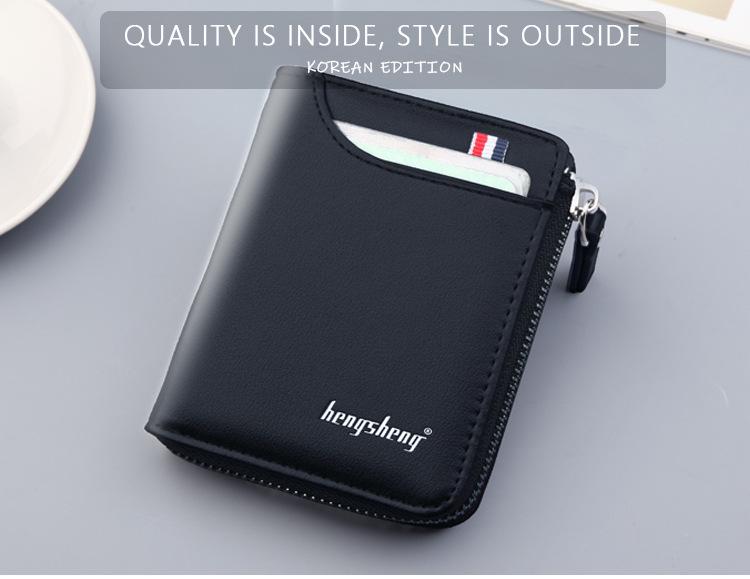 Men's Vintage Short Zipper Wallet