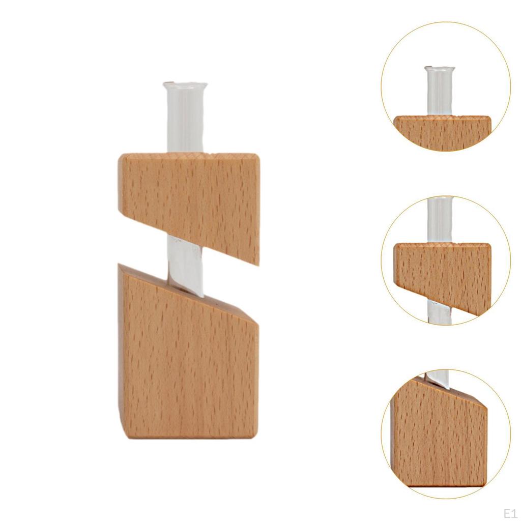 Flower Vase Propagation Station Ornament Decorative Glass Test Tube Terrarium Planter for