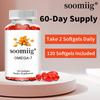 Omega 3-7-9 plant-based dietary supplement, beneficial for heart, hair, nail, and skin health, 120 softgels.