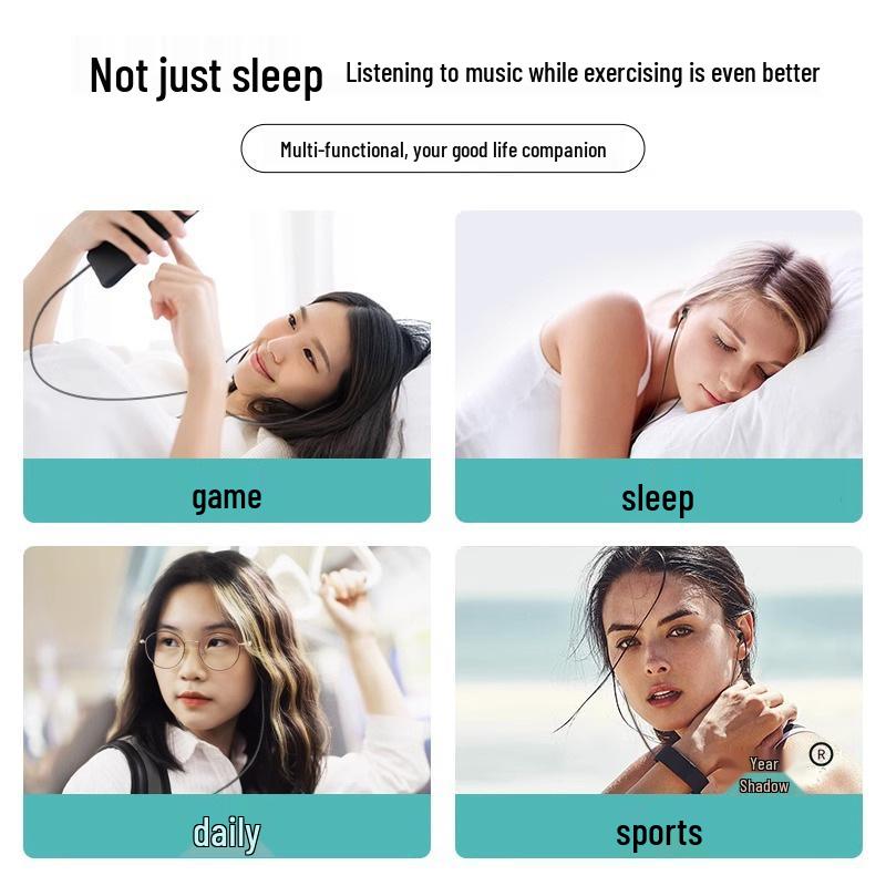 Wired USB-C Noise-Cancelling Sleep Earphones - High-Fidelity Sound, Super Soundproof