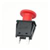 Interrupteur à bouton-poussoir rouge Pto Coque durable résistante à la chaleur Courant nominal 10A 14Vcc Pour tondeuses à gazon tracteurs équipements agricoles