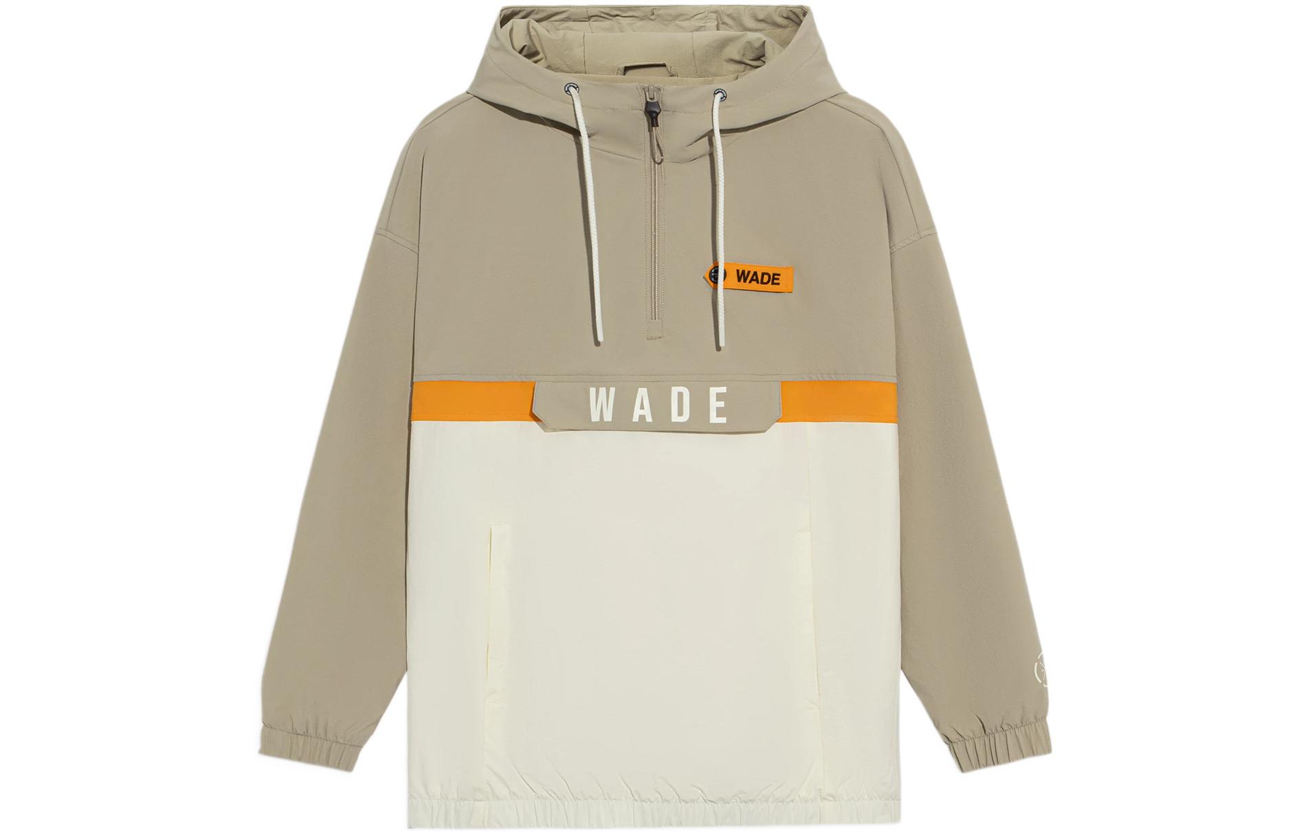 Li Ning Wade Collection Jackets Men s Ecru Hooded Moderate Hard Shell AFDS203-2 L