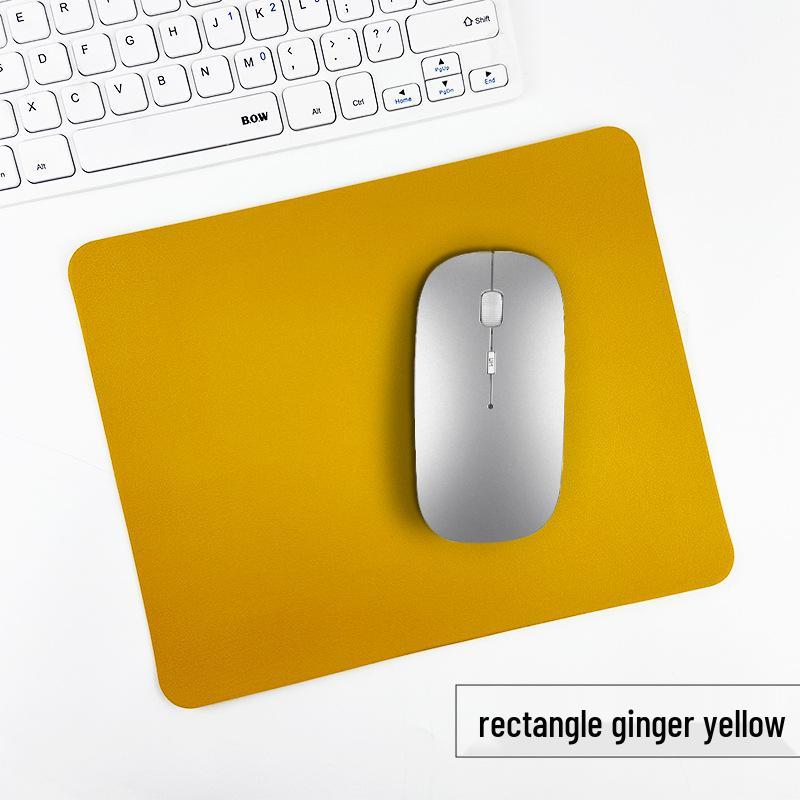 Customizable Multi-Color PU Leather Mouse Pad - Durable, Dirt-Resistant, Available In Square or Round Shapes.