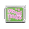 New Y2K Colorful Glaze English Word Italian Charm Link fit 9mm Stainless Steel Jewelry DIY Making Bracelets For Gifts