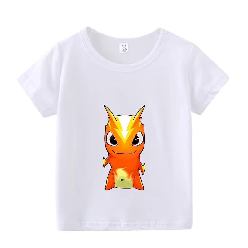 Cute Children T-shirt Cartoon Print Comfortable Casual Clothies Tops Kids