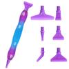 Glitter Gradient Diamond Painting Pen Kit with 6 Interchangeable Plastic Tips Ergonomic Handle for 5D Diamond Art Rhinestone Crafts and DIY Projects