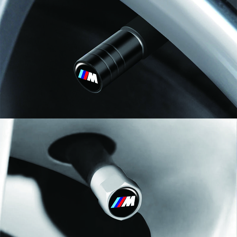 4Pcs Tire Valve Caps Air Stem For BMW E46 E90 F30 Car Wheel Cover F10 G30 E60 G20 F15 E39 F20 G11 G21 E36 Auto Parts Accessories