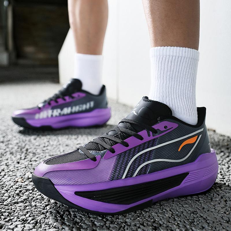 Guochao Youth Cushioning Breathable Lightweight Actual Combat Basketball Shoes Men's and Women's Retro Wear-resistant Non-slip Casual Sports Running