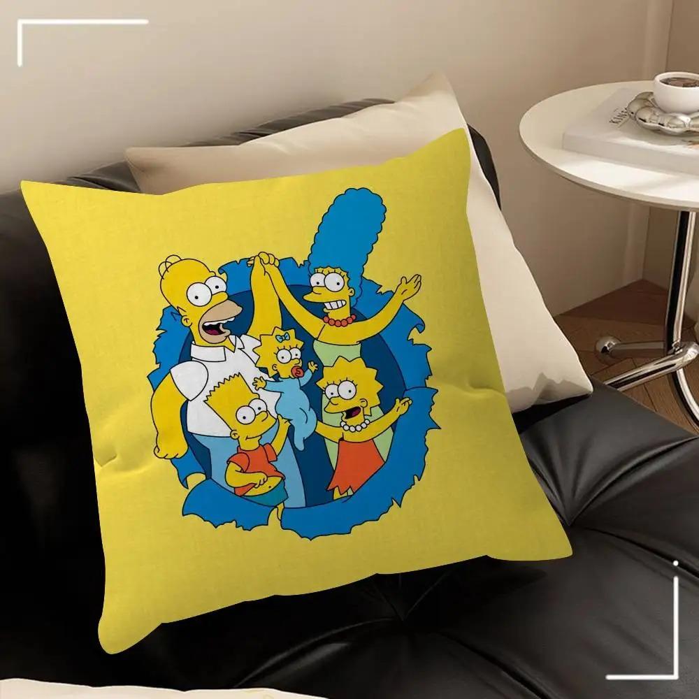 Cartoon Pillowcase Double Sided 2D Print Soft Plush Pillow Cover With Hidden Zipper Decor Sofa Bedroom Living Room Fun Vibe Gift