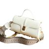Spring Leather Crossbody Hand-carry Small Bag, Fashionable and Versatile. Top Layer Leather Wide Shoulder Strap, Single-shoulder Casual for Women