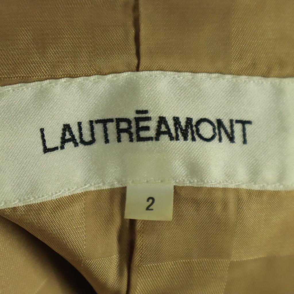 LAUTREAMONT Long sleeve Sheep leather leather jacket M beige Women Used