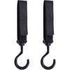 Wisdompro Car Seat Headrest Hook, 4 Pack Multi-Purpose Hanger for Handbag, Purse, Coat, Clothes & Grocery Bag - Black