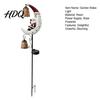 Festive Holiday Pathway Decorations Solar Christmas Santa Claus Moon Garden Stake Light Waterproof Crescent Outdoor Ground Inserted Night Lights LED