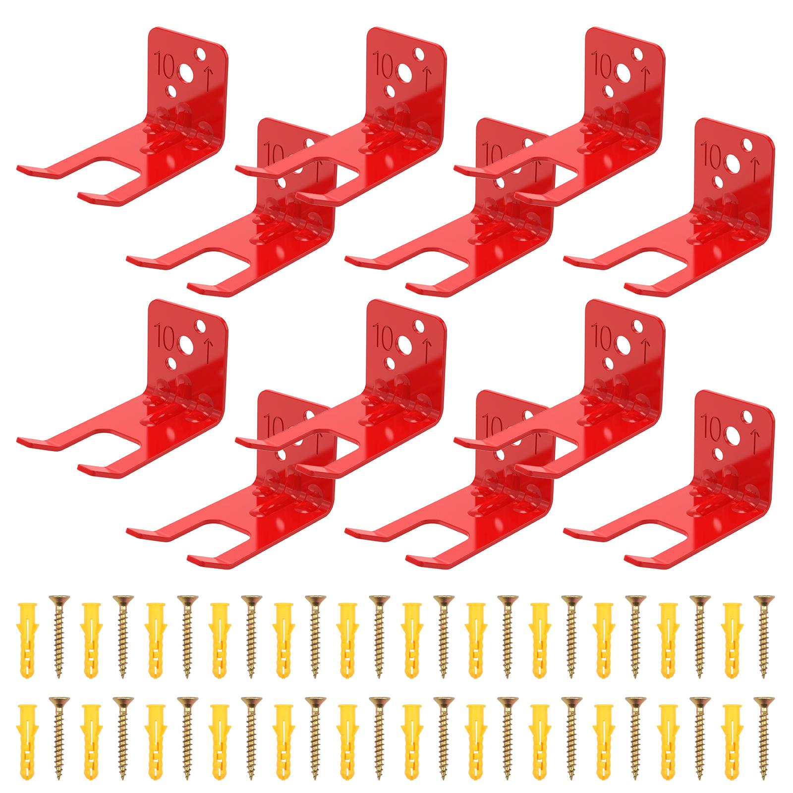 

12Pcs Universal Fire Extinguisher Brackets Heavy Duty Wall Mount Holder with Screw & Expansion Tube for Large Small Dry Chemical 8 inch