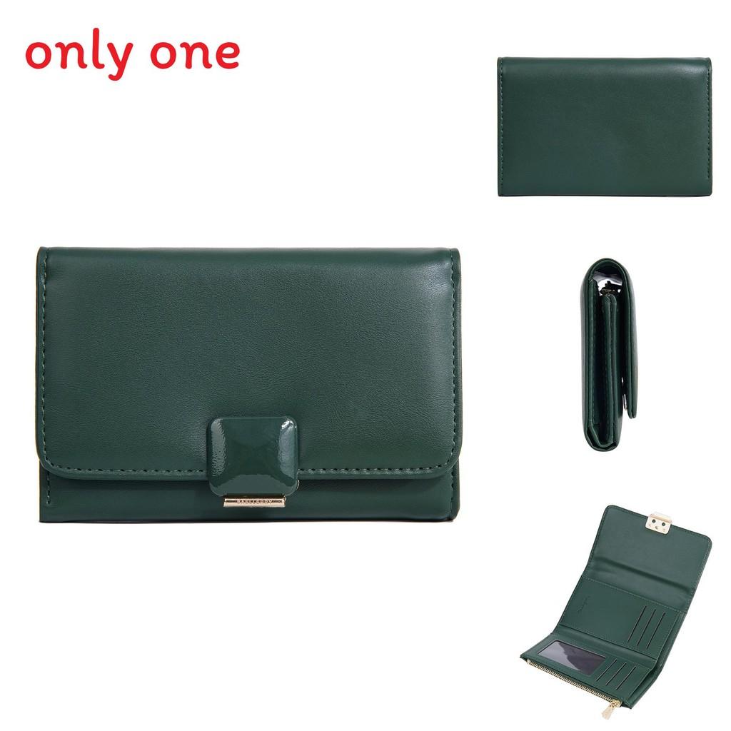 Ladies Wallet Card Holder Pu Leather Zipper Long Style For Daily Use