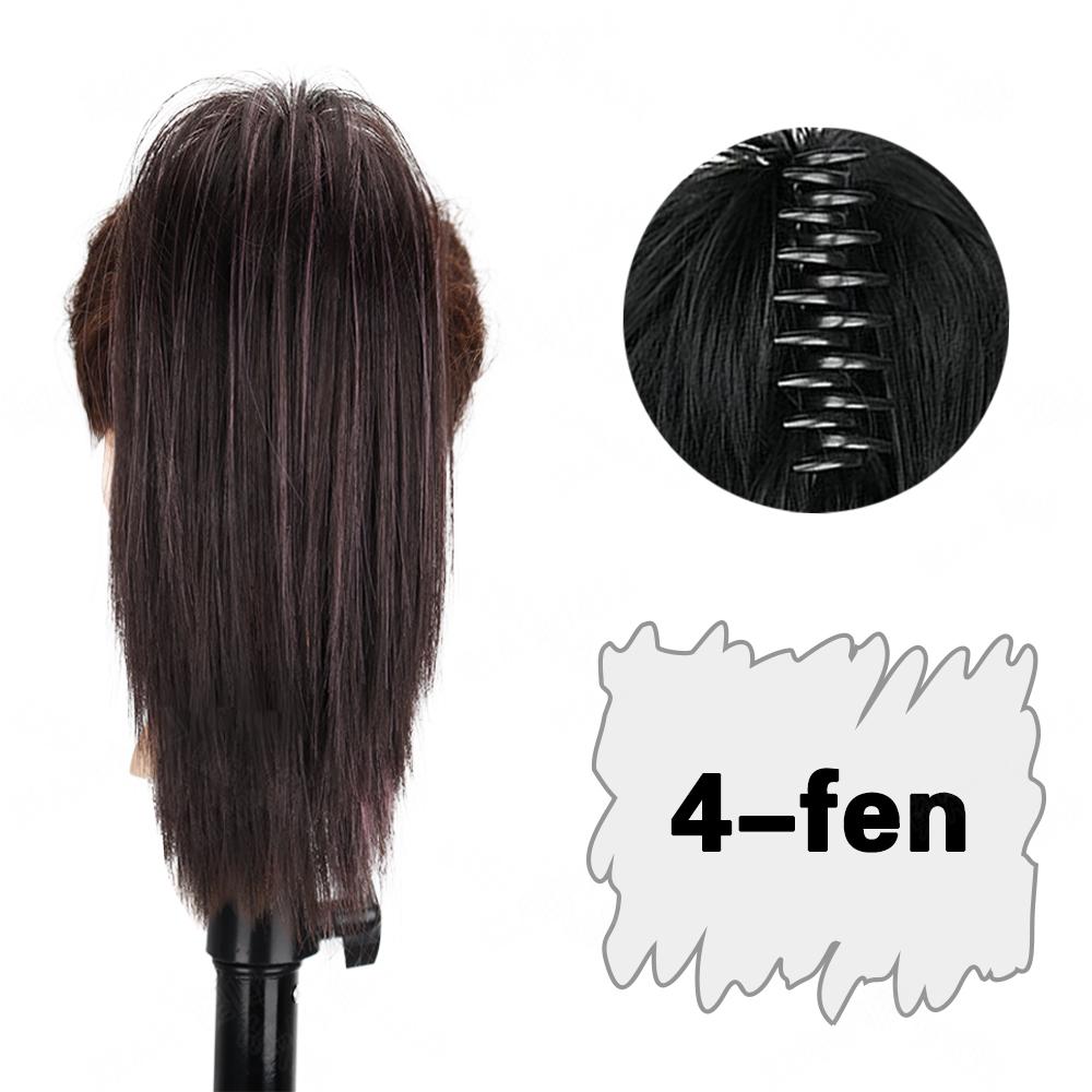 MISS WIG Synthetic Messy Hair Buns Straight Hair Pieces Claw Extensions Clip In Ponytail Hair Buns For Women Daily Use Hair
