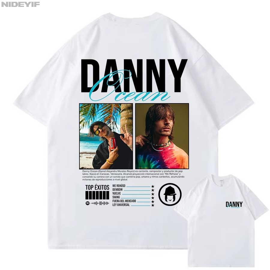 Rapper Danny Ocean Graphic T shirt for Unisex Women Hiphop Streetwear Oversized Tops 100 Cotton TShirt DNO1