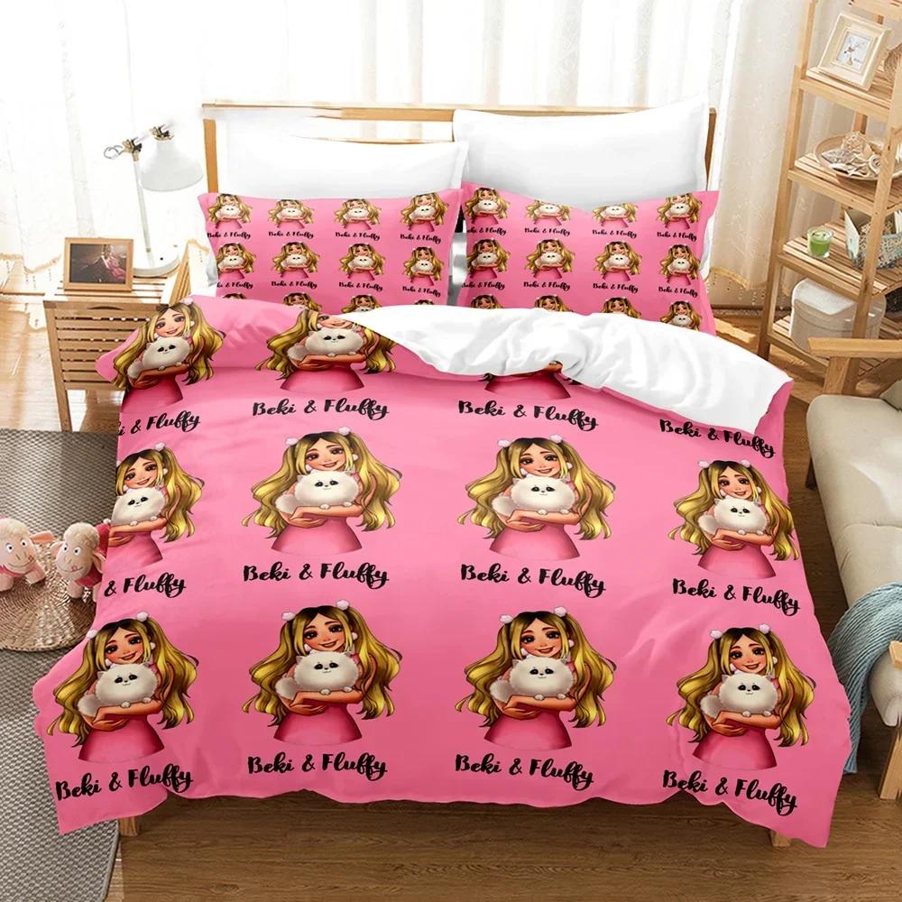 Rebekah Wing Beki & Fluffy Comfortable Duvet Quilt Cover Pillowcase Bedding Set Children Bedroom Decoration Home Textile