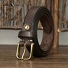 Thickened Genuine Leather Cowhide Belt for Women Pin Buckle Simple Retro Versatile Belt for Women