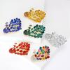 Rhinestone Phoenix Brooches for Women Unisex Glass Animal Bird Category Pins Event Party Backpack Decoration Clothes Accessories