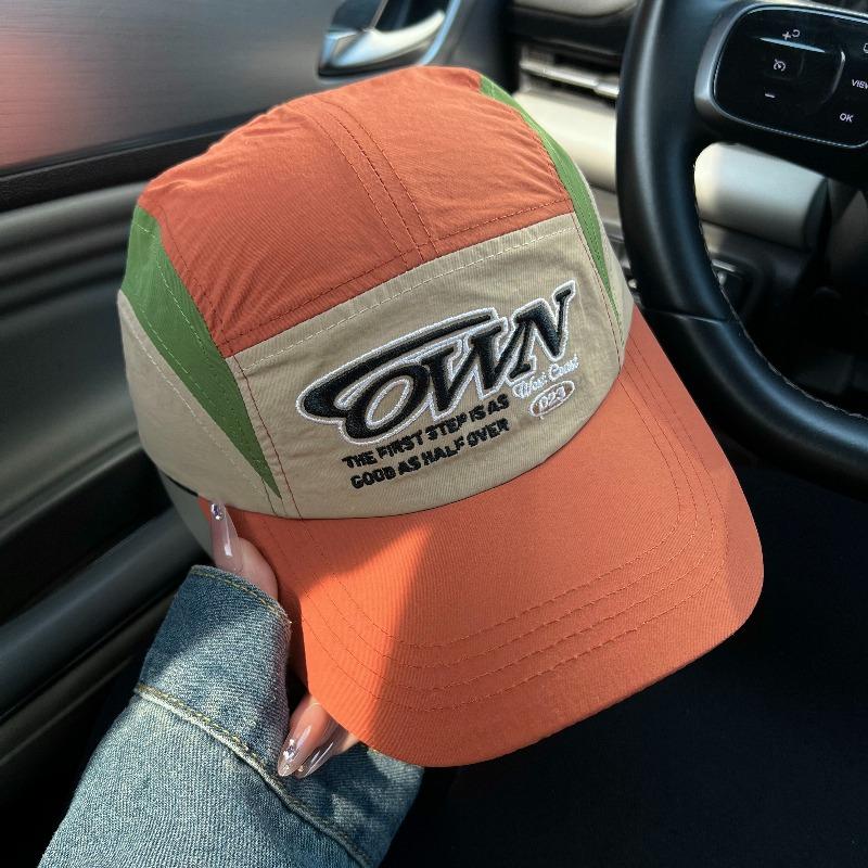 

Korean Style Baseball Cap with Embroidered Letters Quick Dry Fabric for Men Women Outdoor Sports Running Cycling Casual Wear Adjustable