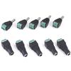 10pcs/5Pairs 2.1x5.5mm DC Power Plug Jack Adapter Connector Male and Female