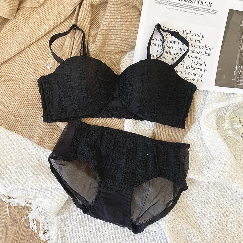 Damen Sommer Dünne Schulterträger Rutschfest Halbe Schale Kleine Brust Sammeln Anti-Hängend Unsichtbare Unterwäsche