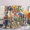 Cardcaptor Sakura charactersPrint Flannel Blanket, High Quality Comfortable for All Seasons, Home Decor, Warmth and Comfort