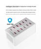 12-Port USB Charger, 60W Fast Charging Station, Multi-Port Power Strip, Compatible with Apple & More