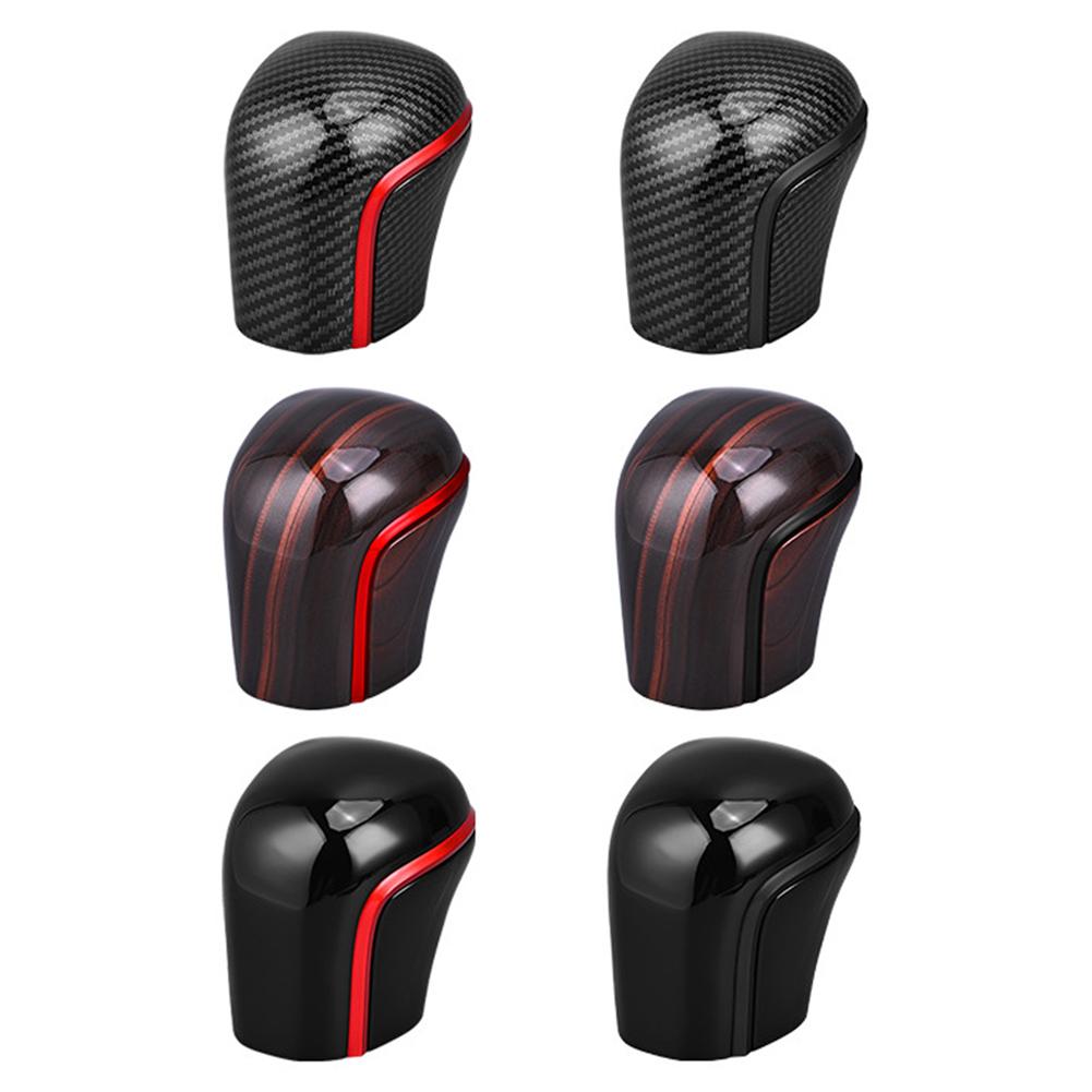 Carbon Fiber Car Gear Shift Knob Cover Lever Stick Head Car Accessories Auto Parts Trim