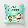 Cartoon Christmas Dog Car Pattern Pillow Case Festive Home Decoration Office Car Cushion Pillow Case