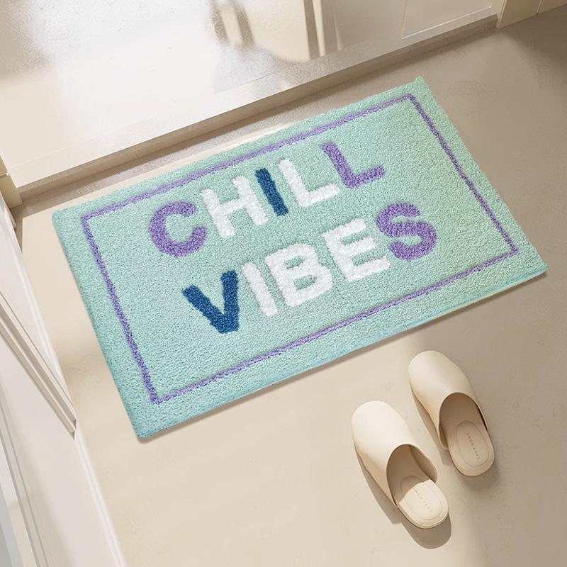 Simple Bathroom Floor Mat Cashmere Floor Mat Household Bathroom Door Absorbent Foot Mat