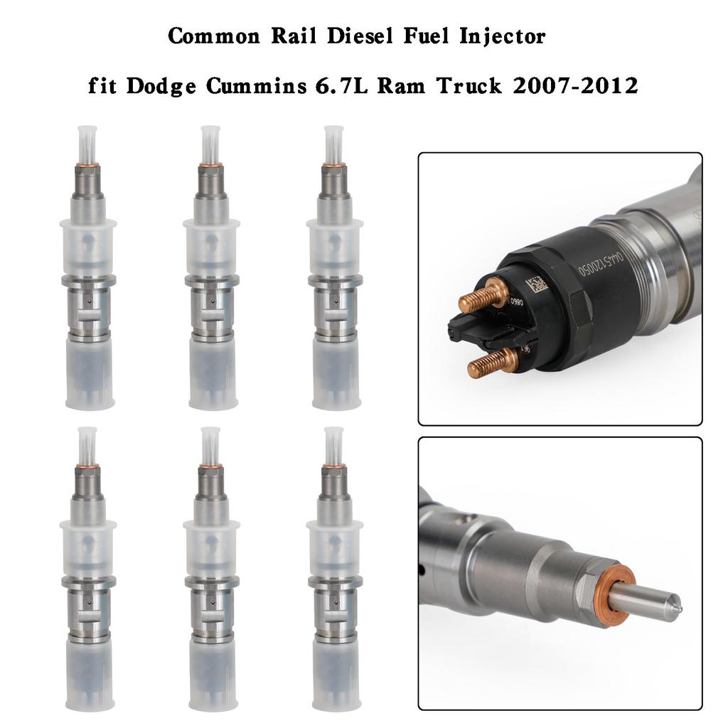 6PCS Common Rail Diesel Fuel Injector Fit for Dodge Cummins 6.7L Ram Truck 2007-2012