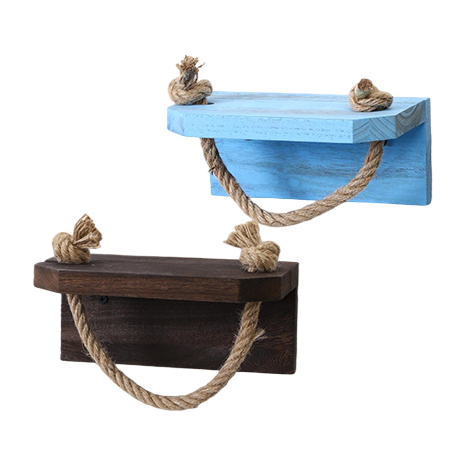 Toilet Paper Holder with Shelf Multifunctional Wall Mount, Dorm Wood Washroom Organizer nero