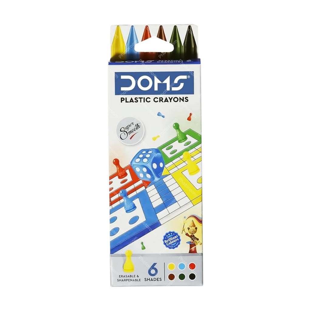 Doms Champions Kit School Stationery Combo Set for Kids Gifting Value Pack Pencil Crayon Colours Eraser Scale Sharpener