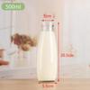 Biberon in Vetro Spesso da 250 ml con Tappo Ermetico per Yogurt e Bevande