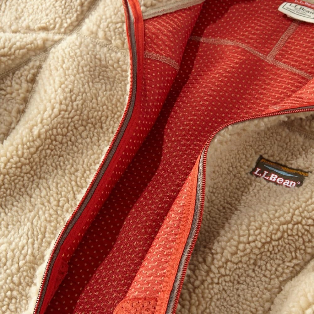 LLB Mountain Pile Fleece Jacket US Fit Regular XS Size Carbon Navy Blue 1000046066 Women's