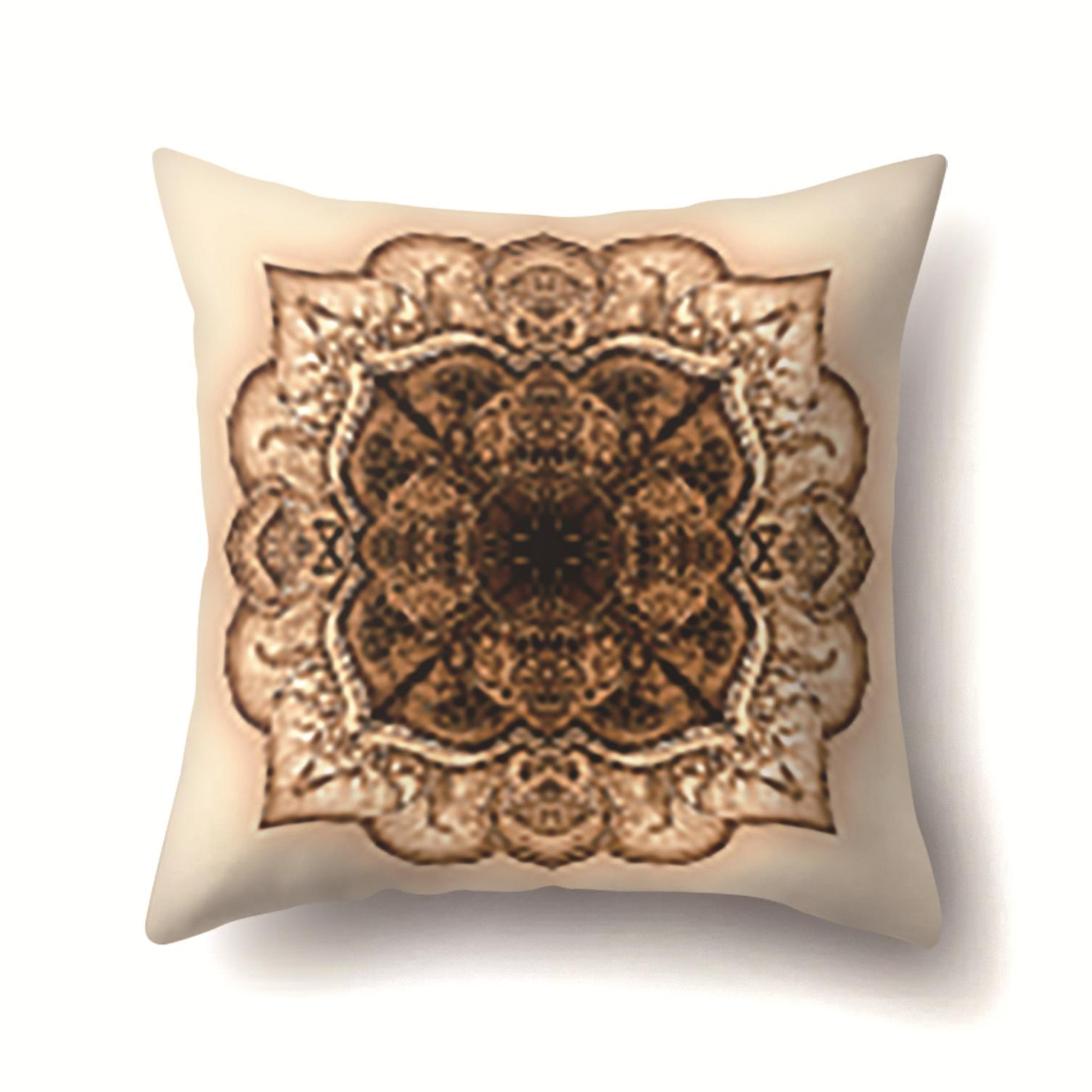 

Home Decor Geometric Texture Mandala Polyester Pillow Case Core-free 45 * 45 without pillow core