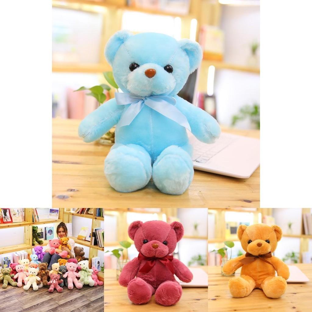Soft And Skin-friendly 11.8-21.6 In Colored Teddy Bear Plush Perfect Gift For Kids And Home Decor