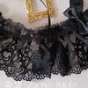Gothic Lolita Headband Flower Hairpin Black Hair Hoop for Head Bands Headpiece Hair Decor Gifts for Best Friends