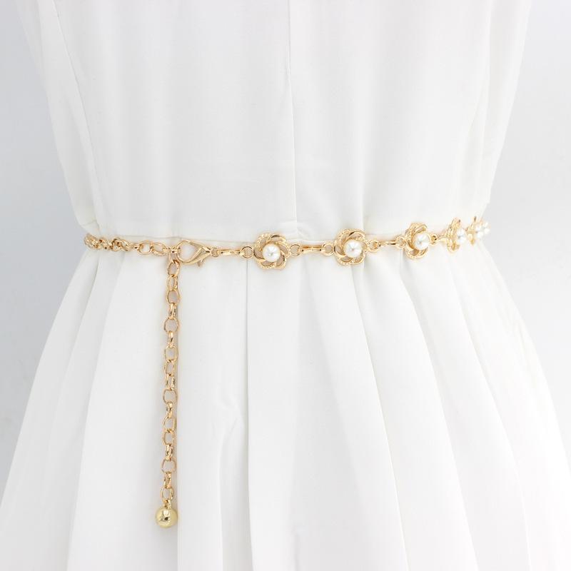 Waist Chain Women's Fashion Decoration with Skirt Suit Belt Versatile Sweater Chain Waist Seal Summer Ins Style Belt