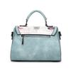 Spring and Summer New Matte Women's Bag Lock Retro Style Handbag Solid Color Versatile Single Shoulder Diagonal Span Small Bag